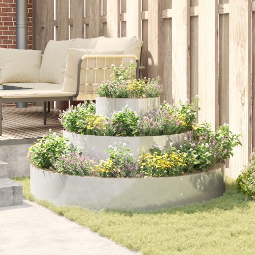  Fém Virágcserép Galvanizált acél Ø 120 cm Tartós Nagy virágcserép