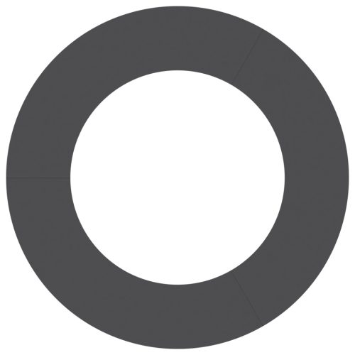  Műanyag virágcserép Fekete Műanyag Nagy Kerek Modern