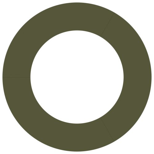  kerámia virágcserép Olívazöld Kerámia Nagy Dekoratív betétek