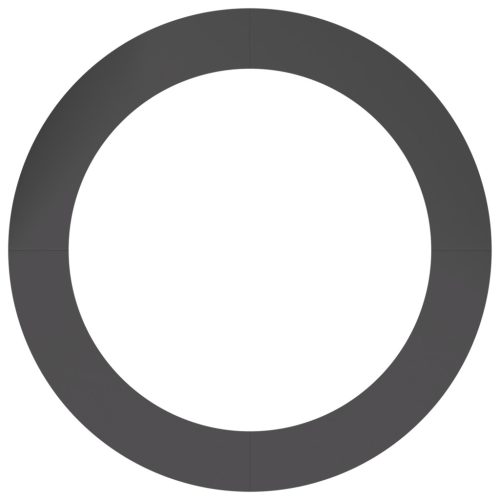  Nagy fém virágcserép Fekete Fém Nagy Dekoratív betétek Kerek