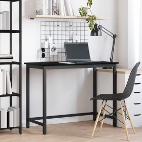    asztal Fekete tölgy 80 x 50 x 76,5 cm Műszaki fa és acél