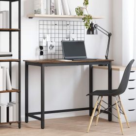    asztal Füstölt tölgy 80 x 50 x 76,5 cm Műszaki fa és acél