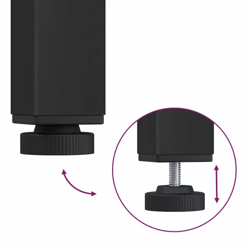  asztal Artisan tölgy 100 x 50 x 76,5 cm Műszaki fa és acél