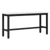  Étkező pad 2 pcs Fehér 100 x 32,5 x 49 cm Tömör fenyőfa