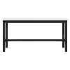  Étkező pad 2 pcs Fehér 100 x 32,5 x 49 cm Tömör fenyőfa