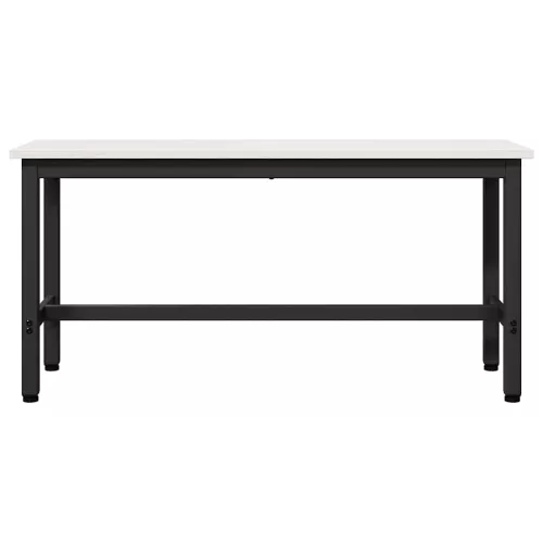  Étkező pad 2 pcs Fehér 100 x 32,5 x 49 cm Tömör fenyőfa