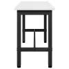  Étkező pad 2 pcs Fehér 100 x 32,5 x 49 cm Tömör fenyőfa