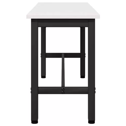  Étkező pad 2 pcs Fehér 100 x 32,5 x 49 cm Tömör fenyőfa