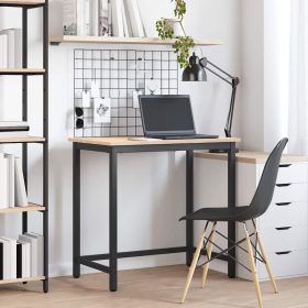  asztal Természetes 80 x 50 x 77 cm Műszaki fa és acél