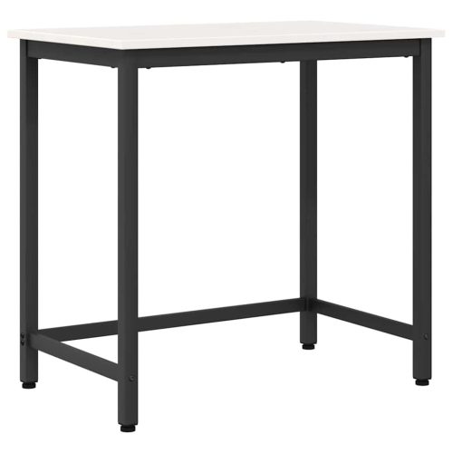 asztal Fehér 80 x 50 x 77 cm Műszaki fa és acél