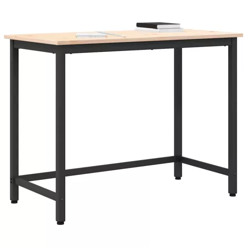  asztal Természetes 100 x 50 x 77 cm Műszaki fa és acél