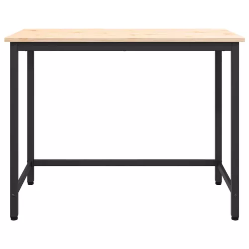  asztal Természetes 100 x 50 x 77 cm Műszaki fa és acél