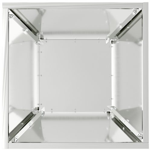  Fém Virágtartó Szett Galvanizált acél 35 x 35 x 15 cm