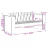  Kert Kanapé 2 Személyes 134x60x62 cm Kezelt Fenyőfa