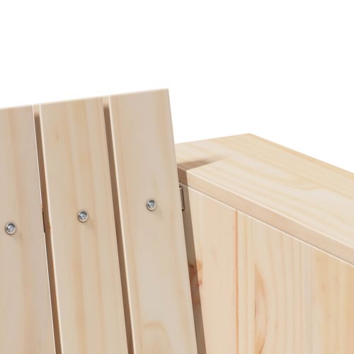  Kerti Kanapé 3 Személyes Természetes Tömör Fenyő Közepes Tartós