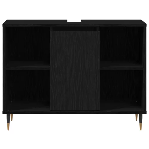  Mosdóegység Fekete Tölgy Szerelt Fa Közepes Fekete Tölgy Mosdó