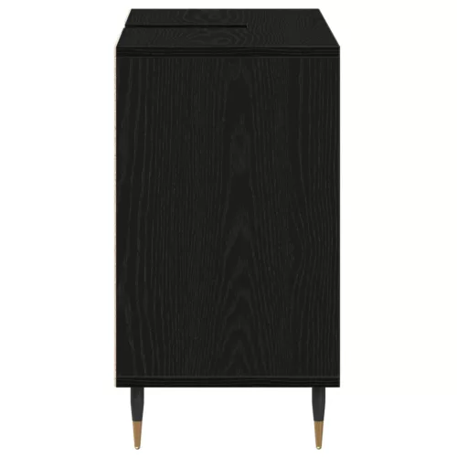  Mosdóegység Fekete Tölgy Szerelt Fa Közepes Fekete Tölgy Mosdó