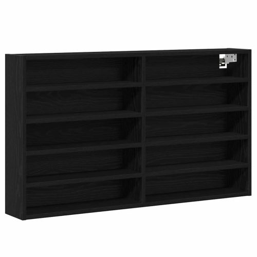  Kiállító szekrény Fekete tölgy 100 x 15 x 58 cm Faanyag