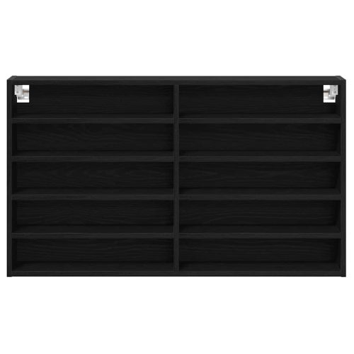  Kiállító szekrény Fekete tölgy 100 x 15 x 58 cm Faanyag