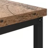  Dohányzóasztal fiókkal polcokkal tárolóval Régi fa 100 x 51 x 45 cm Faanyag