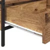  Dohányzóasztal fiókkal polcokkal tárolóval Régi fa 100 x 51 x 45 cm Faanyag
