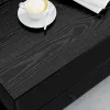  Dohányzóasztal fiókkal polcokkal tárolóval Musta tammi 100 x 51 x 45 cm Faanyag