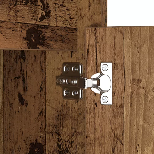  LED Éjjeli Szekrény 2 pcs Régi fa 38 x 34 x 61 cm Forgácslemez