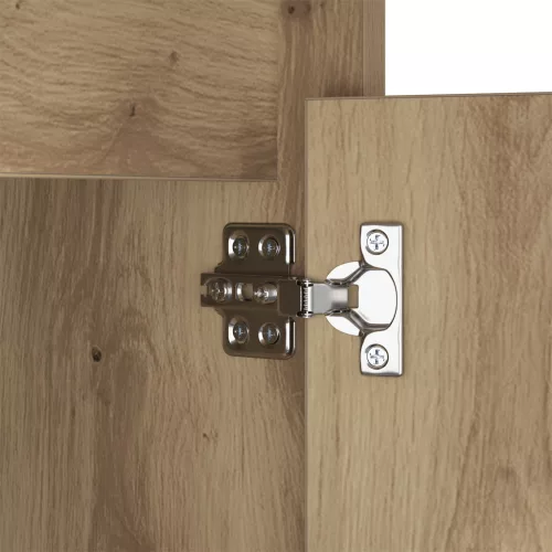  LED Éjjeli Szekrény kézműves tölgy 38 x 34 x 61 cm Forgácslemez