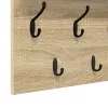  Fali Kabáthorog polcokkal tárolóval sonoma tölgy 100 x 40 x 12 cm Faanyag
