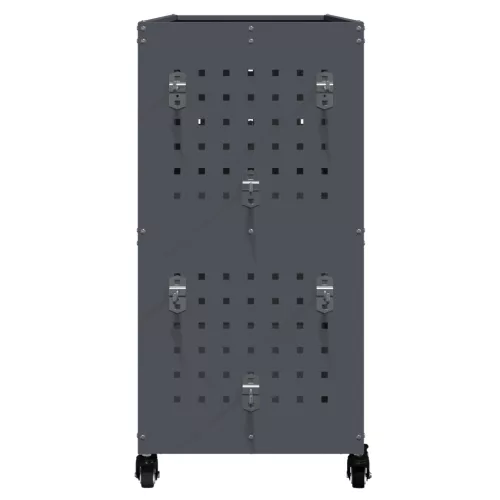  Eszköz Kocsi polcokkal kerékkel tárolóval Antracit 75 x 35 x 73 cm Fém