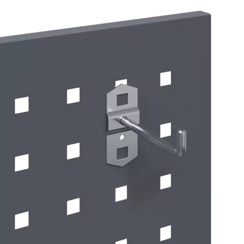  Eszköz Kocsi polcokkal kerékkel tárolóval Antracit 65 x 35 x 111 cm Porszórt Acél