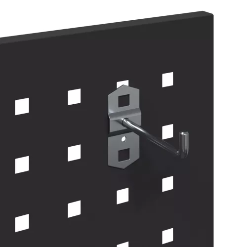  Eszköz Kocsi polcokkal kerékkel tárolóval Fekete 65 x 35 x 111 cm Porszórt Acél