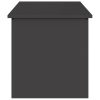  Kültéri Tároló Doboz tárolóval Fekete 100 x 50.5 x 50 cm