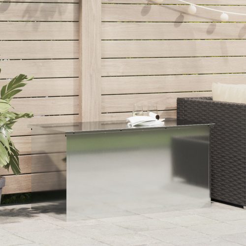  Kültéri Tároló Doboz Ezüst 100 x 50.5 x 50 cm Horganyzott acél