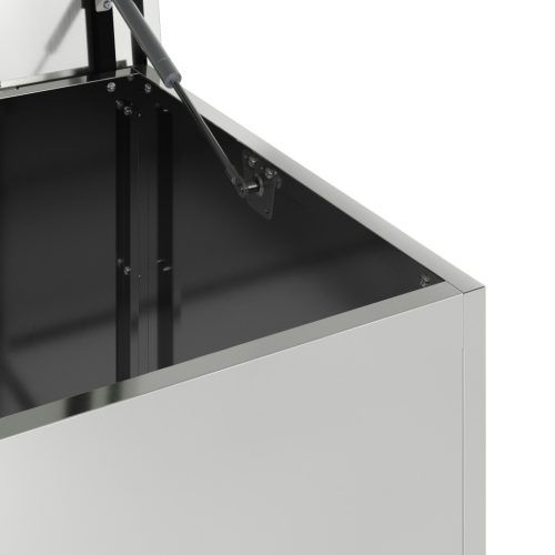  Kültéri Tároló Doboz Ezüst 100 x 50.5 x 50 cm Horganyzott acél