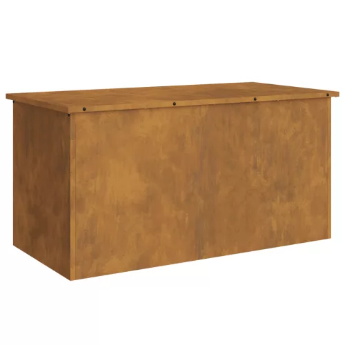  Kültéri Tároló Doboz Barna 100 x 50.5 x 50 cm időjárásálló acél