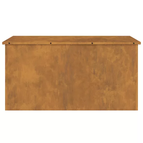  Kültéri Tároló Doboz Barna 100 x 50.5 x 50 cm időjárásálló acél