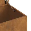  Kültéri Tároló Doboz Barna 100 x 50.5 x 50 cm időjárásálló acél