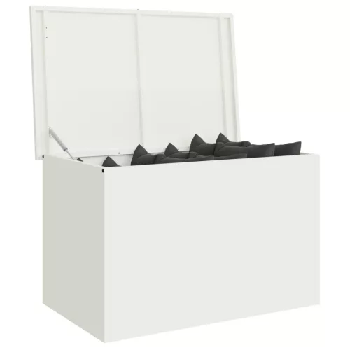  Kültéri Tároló Doboz tárolóval Fehér 80 x 50.5 x 50 cm