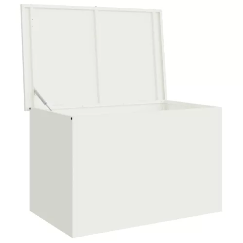  Kültéri Tároló Doboz tárolóval Fehér 80 x 50.5 x 50 cm