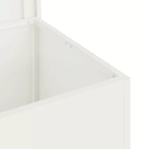  Kültéri Tároló Doboz tárolóval Fehér 80 x 50.5 x 50 cm