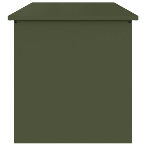  Kültéri Tároló Doboz tárolóval Oliva zöld 80 x 50.5 x 50 cm