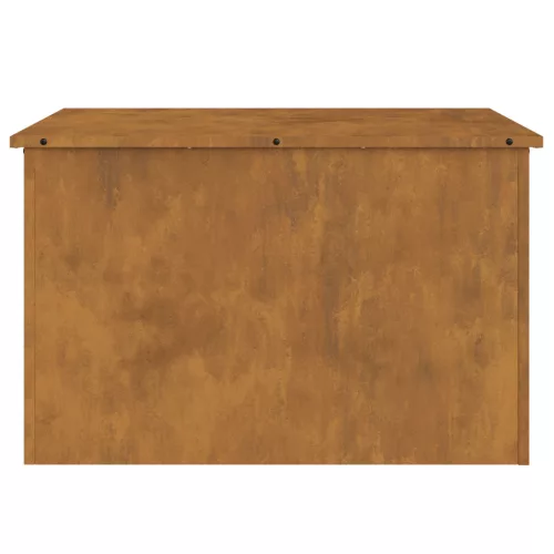  Kültéri Tároló Doboz Barna 80 x 50.5 x 50 cm időjárásálló acél