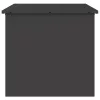  Kültéri Tároló Doboz tárolóval Fekete 55 x 50.5 x 50 cm