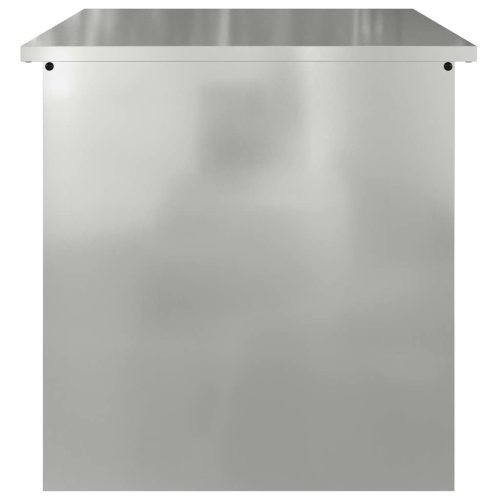  Kültéri Tároló Doboz Ezüst 55 x 50,5 x 50 cm Acél