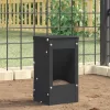  Nyúl Etető Fekete 12,5 x 12,5 x 25 cm Hidegen Hengerelt Acél