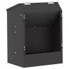  Nyúl Etető Fekete 64.5 x 25.5 x 45.5 cm Hidegen Hengerelt Acél