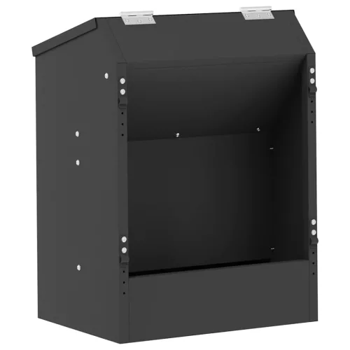  Nyúl Etető Fekete 64.5 x 25.5 x 45.5 cm Hidegen Hengerelt Acél