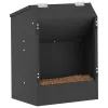  Nyúl Etető Fekete 64.5 x 25.5 x 45.5 cm Hidegen Hengerelt Acél