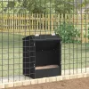  Nyúl Etető Fekete 64.5 x 25.5 x 45.5 cm Hidegen Hengerelt Acél